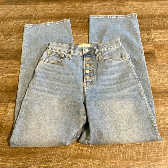 Madewell Perfect Vintage Wide Leg Jeans Size 24 - Picture 2 of 13